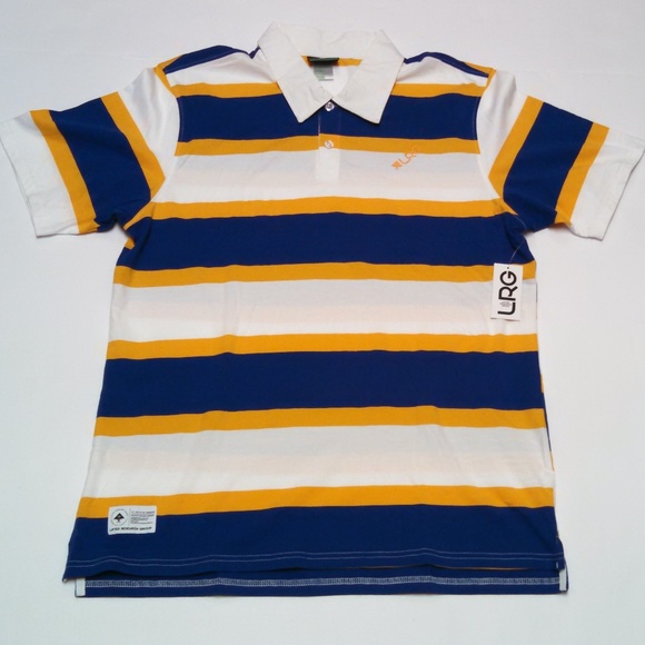 Lrg Other - LRG Lifted Research Group Polo Short Sleeve Stripe